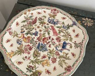 Hand Painted and signed Haviland Porcelain Platter 