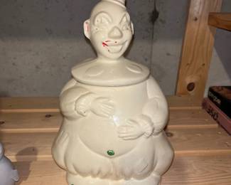 Vintage Original A.B. Co American Bisque Clown Cookie Jar 
