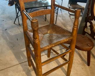 19th Century Antique New York Shaker Youth Child Chair 