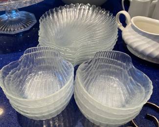 Arcoroc Coquillage Shell Bowls 