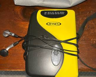 Jensen Portable Cassette Player Simple Retro Compact Style with AM/FM Radio 