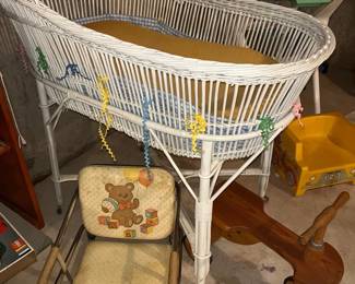 wicker bassinet 
