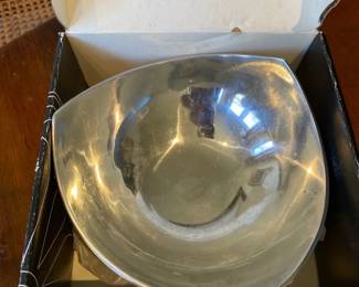 Nambe Tri-Corner Metal Bowl 