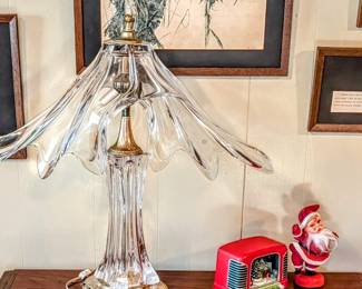 Cofrac Verrier Crystal Lamp