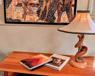 Heifetz abstract wood lamp