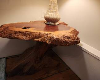 Driftwood side table.