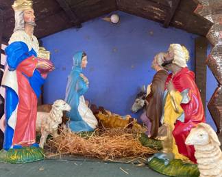 Large nativity made in Italy