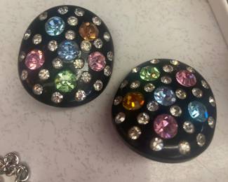 Old clip earrings