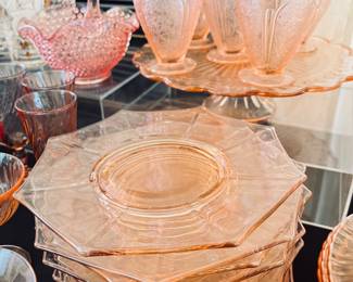 Rosaline depression glass