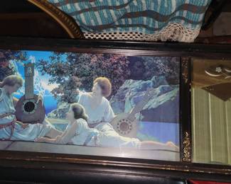 Maxwell  Parish mirror w / picture in the middle 