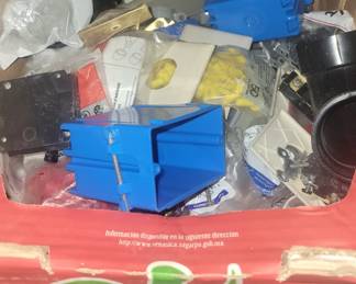 Electrical misc supply bow of goodies.