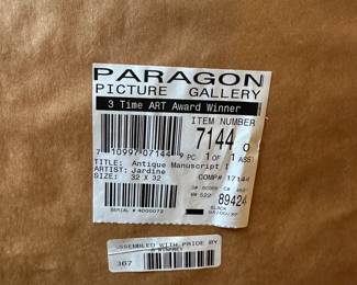 R5 - $60 PAIR of large wall art from Paragon Picture Gallery. Each measures 40.5" square.