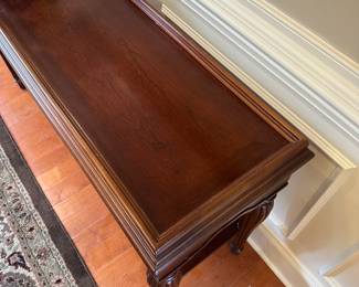 R10 - $75 - Sofa Table measures 54.5" wide x 16" deep x 29" tall. Very gently used - only a few minor scratches.