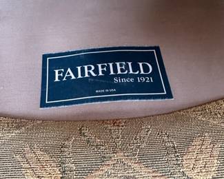R15 - $125 EACH. Fairfield Upholstered Side Chair - 2 available. Measures 32" wide x 31" deep x 44" tall.