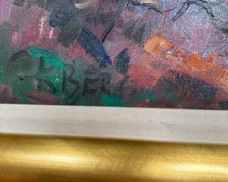 R37 - $175 - Signed K. Berg. Measures 37" wide x 30" tall. Original Painting.