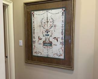 R8 - $150 - LARGE John Richard Framed Print. Measures 41" x 50". Beautifully framed & matted