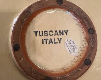 R118 - $40 - 2 Pc Large Pottery Jug & Plate. Jay Willfred division of Andrea Sadek.