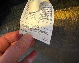 R75 - $250 - PAIR Henredon Furniture Rolling Banker Chairs. Measures 24" wide x 24" deep x 32" tall. Leather is in good condition on both but foam in the seats is showing signs of age!