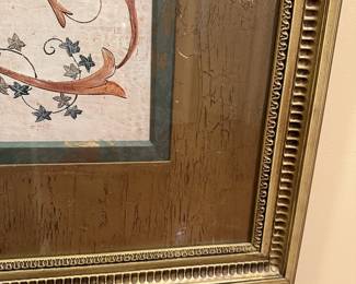 R8 - $150 - LARGE John Richard Framed Print. Measures 41" x 50". Beautifully framed & matted