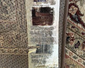 R13 - $75 - Shaw Area Rug measures almost 9' x 13'.