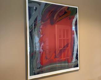 R69 - $40 - "Night Garden" Serigraph by James Byrd signed print #53/150. Measures 28" x 34".