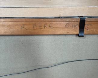 R37 - $175 - Signed K. Berg. Measures 37" wide x 30" tall. Original Painting.