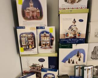 Huge collection Dept 56 Snow Village and accessories.