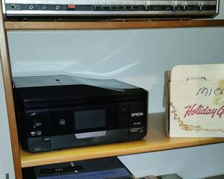 Vintage Sears 8 track, turntable. Epson printer.