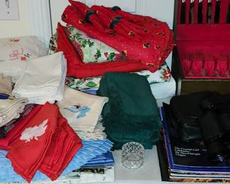 Linens, tablecloths/napkins.