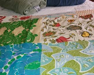 Vintage Crazy Quilt. 2 different sides.