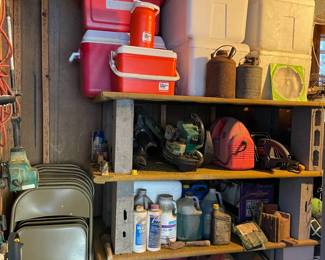 COOLERS, HEDGE TRIMMERS, BLOWER GAS CANS