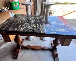 marble top table