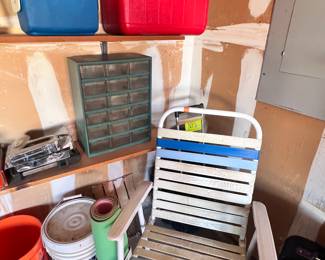 Coolers, patio chair