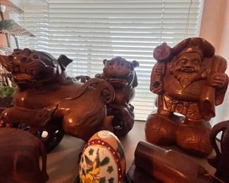 Happy Buddha, Fu Foo Dog, egg