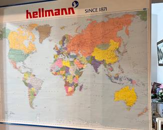 world map for wall