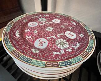 Chinese Mun Shou Chinese Porcelain dishware