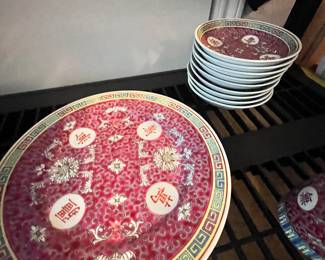 Chinese Mun Shou Chinese Porcelain dishware