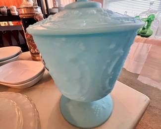 Vintage Candy jar with lid