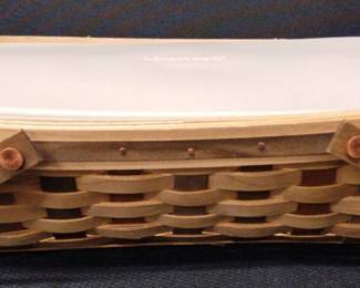 2007 Large Longaberger Basket With Covered Insert