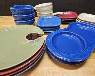 Longaberger Woven Traditions Wine Dine, Soup  Tapas Plates Variety
