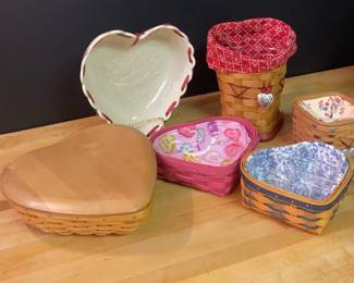 Longaberger Heart Shaped Basket