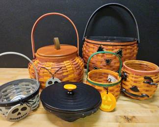 Longaberger Pumpkin Halloween Baskets 