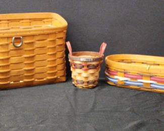 Two 2010 And Three 2013 Longaberger Baskets 