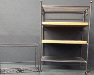 Two Longaberger Basket Display Shelves 