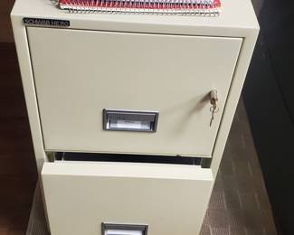 Extremely nice FireProof File cabinets, ranging from this shorty to 4 drawer that cost $4000 originally..