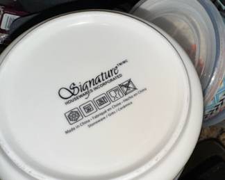 Signature canisters with plastic lids very handy!