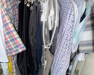 lots of clothing mens and womens