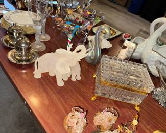 More elephants! Crystal trinket box is sold.