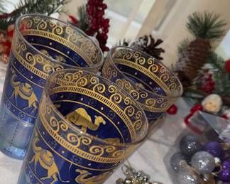 Gorgeous glasses blue, green, red "Cerve"