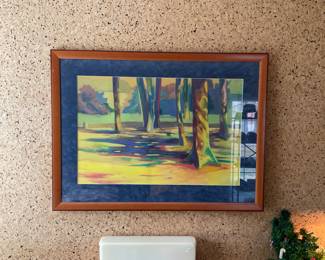 VERY COLORFUL FRAMED ART